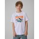 T-shirt bawełniany chłopięcy 4F 4FJRSS26TTSHM4171-10S