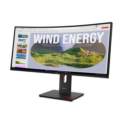 3. Monitor Lenovo ThinkVision T34WD-40 64AEGAT1EU_D LED display 86,4cm (34") 3440 x 1440 px Wide Quad HD Czarny