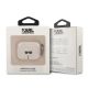 3. Etui Karl Lagerfeld Glitter Karl's Head na AirPods 3 - złote