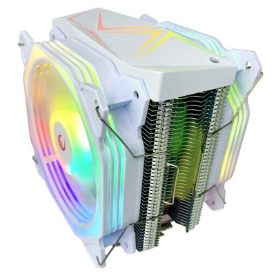 3. Chłodzenie CPU Rampage OCTAGONC60-WHITE LGA1700/AM5 1800RPM 2x 120mm ARGB PWM