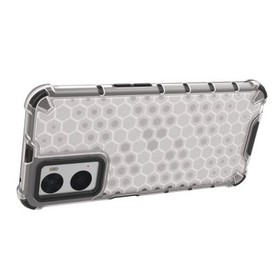 15. Honeycomb etui pancerny pokrowiec z żelową ramką Oppo A76 / Oppo A36 / Realme 9i przezroczysty