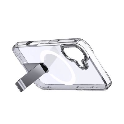 3. Etui Hybrid Armor X na iPhone 17 z podstawką kompatybilne z MagSafe - przezroczyste