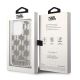 8. Etui Karl Lagerfeld Liquid Glitter Monogram na iPhone 14 Pro Max - srebrne
