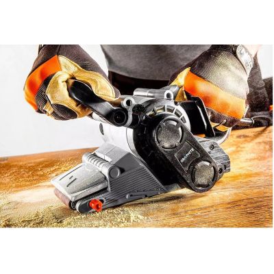 5. Szlifierka taśmowa 800W, pas bezkońcowy 75 x 457 mm, walizka