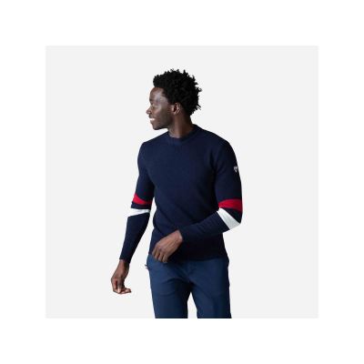 3. Sweter Rossignol Signature Rn Knit granatowy