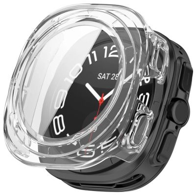 7. Etui Tech-Protect Defense 2-Pack na Samsung Galaxy Watch Ultra 47 mm - przezroczysto-czarne matowe