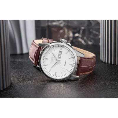 6. Zegarek Męski Skmei 9073SIWTB + BOX