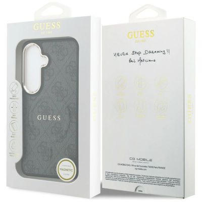 8. Etui Guess 4G Embossed Ring MagSafe na Samsung Galaxy S26 - czarne