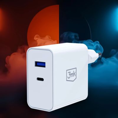 9. Ładowarka sieciowa 3mk FlowPower 45W 1A1C PD3.0 QC4+ - biała