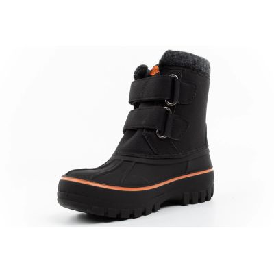 5. Lee Cooper buty zimowe dziecięce śniegowce czarne ocieplane na rzep