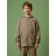 Bluza dresowa loose z kapturem chłopięca 4F 4FJRSS26TSWSM3051-83S