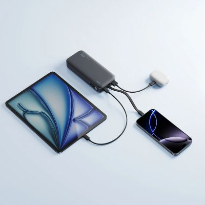 11. Powerbank Cuktech LPB200N 40W 20000mAh ze zintegrowanym kablem - szary