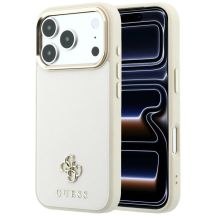 Etui Guess Saffiano Small 4G & Classic Logo MagSafe na iPhone 17 Pro Max / 18 Pro Max - beżowe