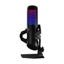 ASUS ROG Carnyx USB Gaming Microphone (25mm condenser capsule, 192kHz/24-bit, cardioid, high-pass filter, built-in pop filter, metal shock mount, one-touch mute, USB, Aura Sync RGB)- Black