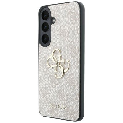 2. Etui Guess Leather 4G Metal Logo na Samsung Galaxy S26 FE - różowe