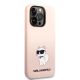 4. Etui Karl Lagerfeld Silicone Choupette na iPhone 14 Pro Max - różowe