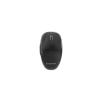 2. GEMBIRD MYSZ BEZPRZEWODOWA DUAL-MODE (2.4G + BT) 1600 DPI, 6 PRZYCISKÓW, KOLOR CZARNY