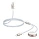 6. Joyroom 2 w 1 kabel lightning i ładowarka indukcyjna do Apple Watch 1.5m biały (S-IW012)