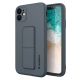 Wozinsky Kickstand Case silikonowe etui z podstawką iPhone 12 Pro granatowe