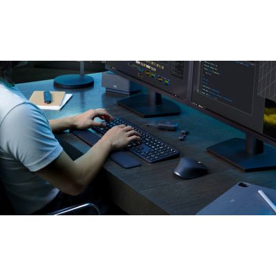 5. Zestaw bezprzewodowej klawiatury i myszki MX Keys S - grafitowy, wersja niemiecka