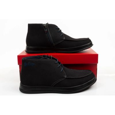 8. Lee Cooper buty męskie eleganckie skórzane trzewiki na zamek