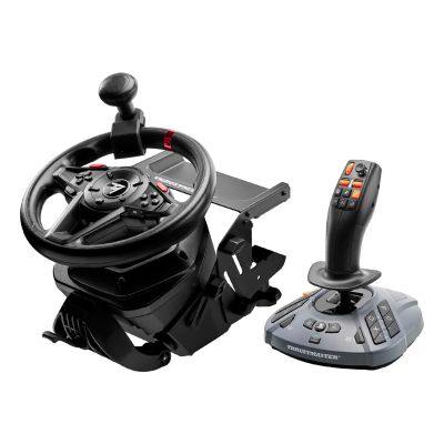 5. Thrustmaster T128 SimTask Farming Pack Czarny Kierownica + pedały + dźwignia zmiany biegów PC, PlayStation 4, PlayStation 5