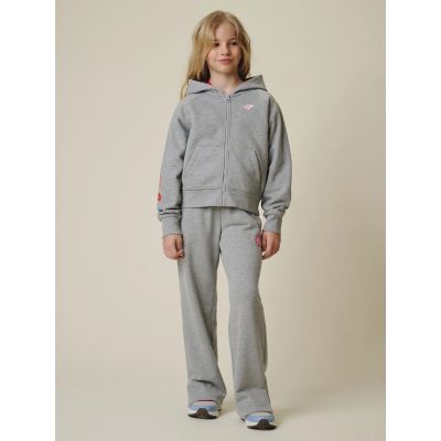 3. Bluza dresowa regular z kapturem dziewczęca 4F 4FJRSS26TSWSF2811-25M