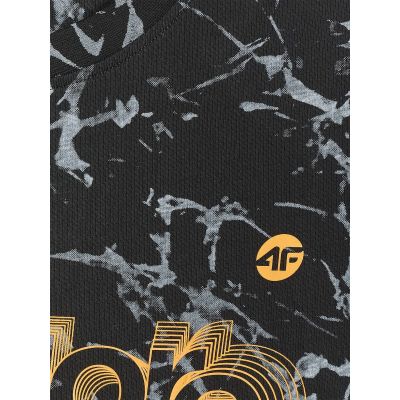 7. T-shirt regular z nadrukiem męski 4F 4FRAW25TTSHM3379-20A