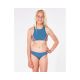 4. Bikini RIP CURL Surf Revival Crop Set - Girl - niebieski