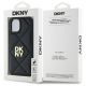 8. Etui DKNY Quilted Stack Logo na iPhone 14 - czarne