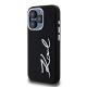 2. Etui Karl Lagerfeld Silicone Metal Script Logo na iPhone 15 Pro Max - czarne