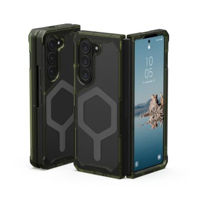 7. Etui UAG Urban Armor Gear Plyo Pro Case | Samsung Galaxy Z Fold5 | olive (transparent)/space grau