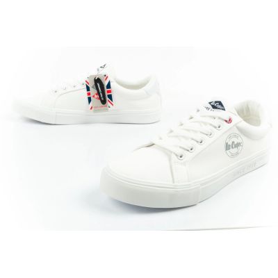 8. Lee Cooper buty sportowe męskie trampki modne białe wygodne