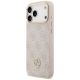 2. Etui Guess 4G Strass Logo & Big Strap Metal Buttons MagSafe na iPhone 17 Pro Max - różowe