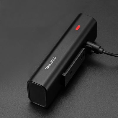 7. Lampka rowerowa przednia Rockbros 24710012001 800 lm + kabel USB-C - USB-A - czarna