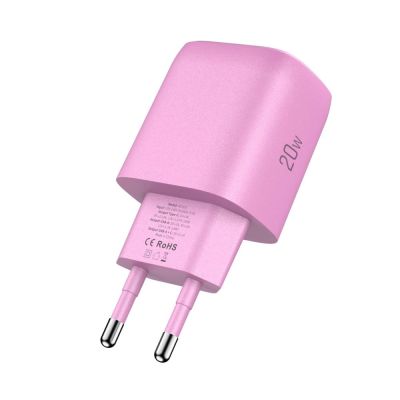 4. Ładowarka sieciowa Tech-Protect NCA20 PD 20W QC3.0 USB-A / USB-C - różowa