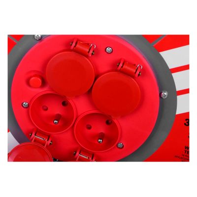 7. Przedłużacz elektryczny  bębnowy 25M VERTEX 3x2,5mm PB25METAL czarny