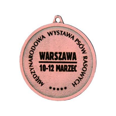 2. Medal stalowy brązowy trzecie miejsce z grawerowaniem laserem- RMI