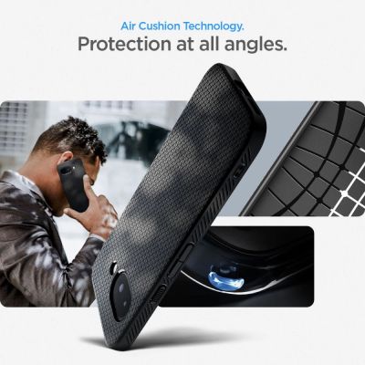 14. Etui Spigen Liquid Air na Google Pixel 9A - czarny mat
