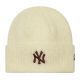 New Era Wmns Wide Cuff Beanie New York Yankees Hat 60915815 Beżowe One size