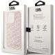 8. Etui Karl Lagerfeld Quilted K Pattern na iPhone 15 Pro Max - różowe