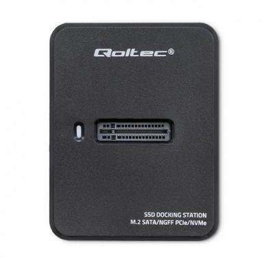 8. QOLTEC STACJA DOKUJĄCA DYSKÓW SSD M.2 SATA/PCIE | NGFF/NVME | USB 3.1