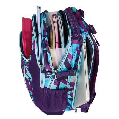 9. Herlitz Ultimate CamoPurple plecak Plecak szkolny Niebieski, Fioletowy Poliester