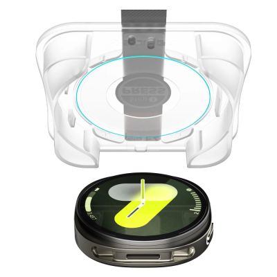 5. Szkło hartowane Spigen Glas.TR ”Ez-Fit” na Samsung Galaxy Watch 8 40 mm - przezroczyste