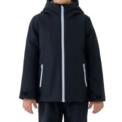 Kurtka narciarska dla dziewczynki 4F F0817 głęboka czerń 4FJWAW25TTJAF0817 20S