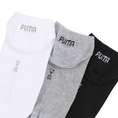 2. Skarpety Puma Sneaker Plain 3 pak szaro, białe, czarne 938624 17