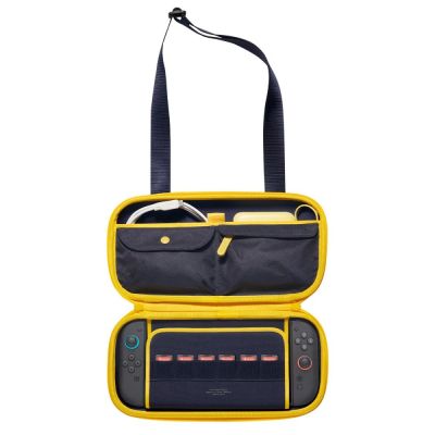 2. Etui Spigen Nano Pop Pro Pouch na Nintendo Switch 2 - granatowo-żółte
