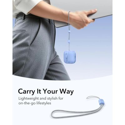 7. Etui ESR Pulse HaloLock MagSafe na Apple AirPods 4 / 5 - jasnoniebieskie