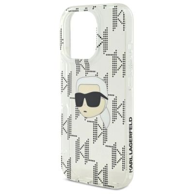 6. Etui Karl Lagerfeld IML Karl Head Electroplated na iPhone 16 Pro - przezroczyste