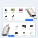 6. Adapter Joyroom S-H151 USB-C (męski) / USB-A (żeński) z oczkiem na smycz - srebrny